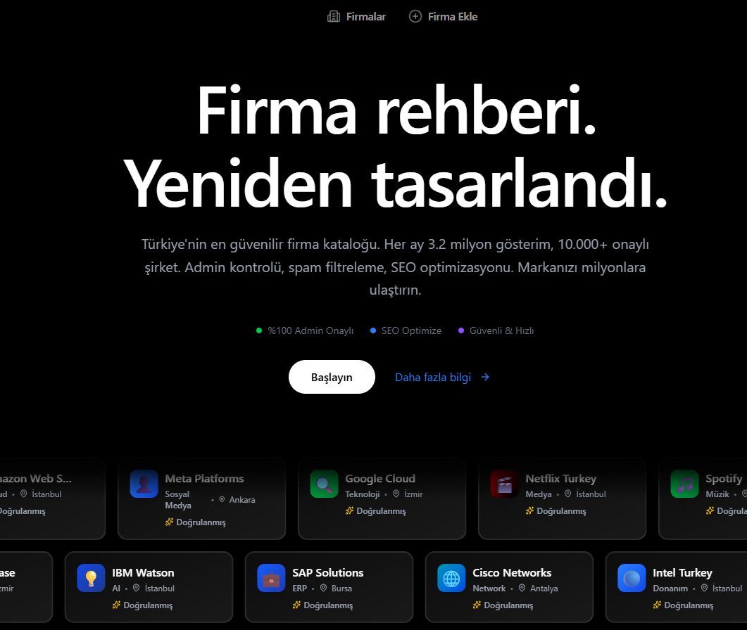 Firma Kontrol — Referans